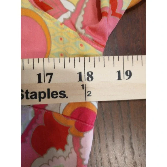 Tommy Hilfiger Pink Floral Paisley Psychedelic Cotton Button Down Shirt Small - Picture 14 of 16